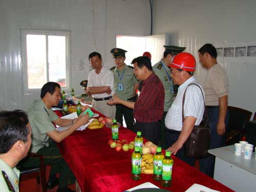 安徽省消防總隊到YT保溫現(xiàn)場檢收贊揚YT保溫材料