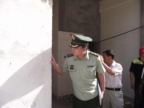 安徽省消防總隊到YT保溫現(xiàn)場檢收贊揚YT保溫材料